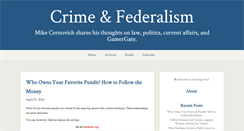 Desktop Screenshot of crimeandfederalism.com