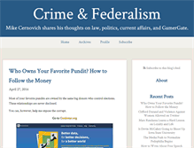 Tablet Screenshot of crimeandfederalism.com